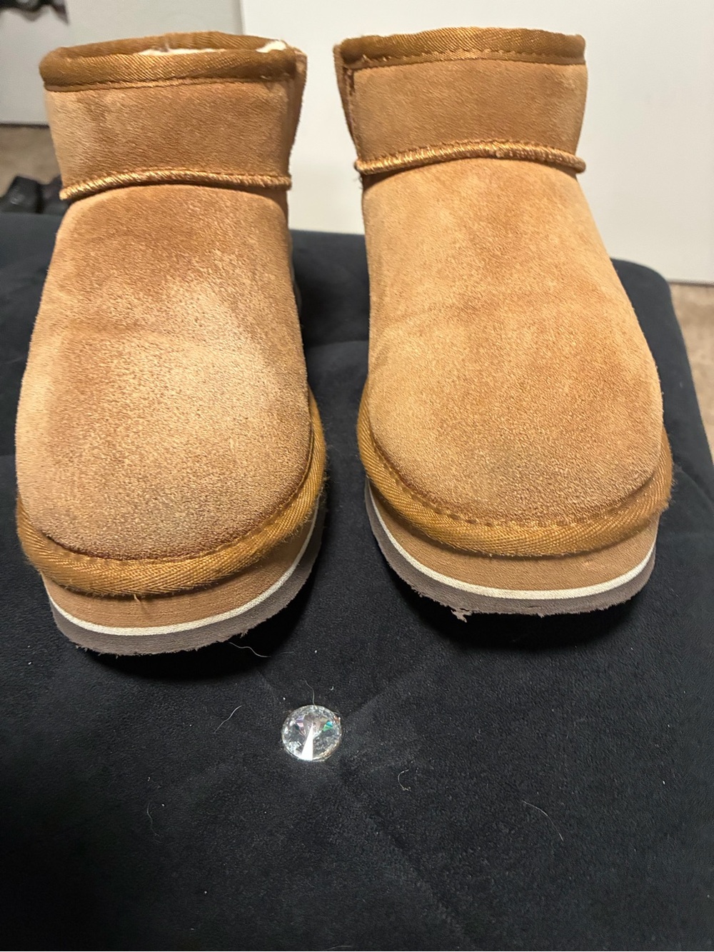 BearPaw Kids Chestnut Suede Shearling 4